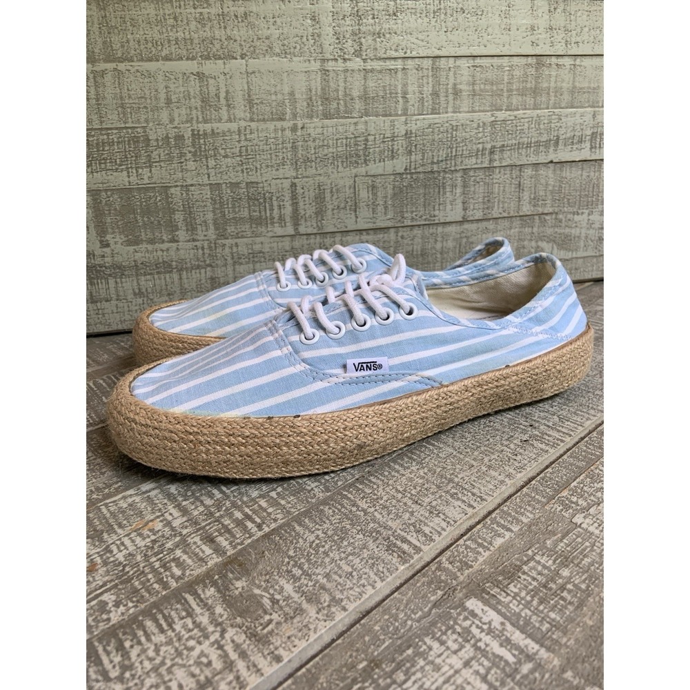 Vans Authentic Espadrille Shoes Size US Men's 8.5 Women's Size 10 Sneakers Blue